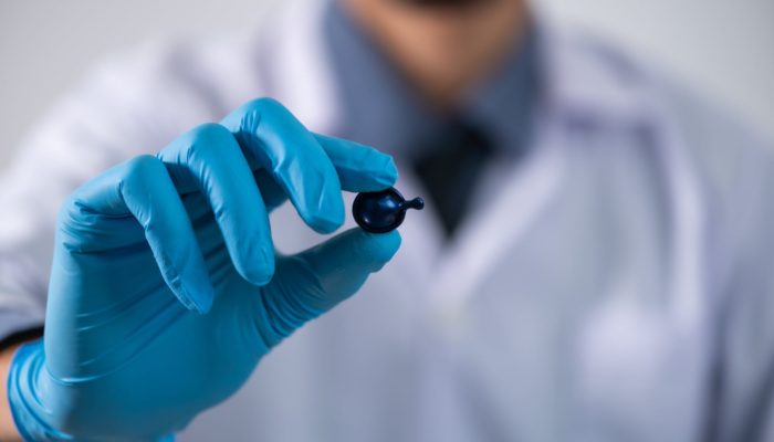 blue serum capsule